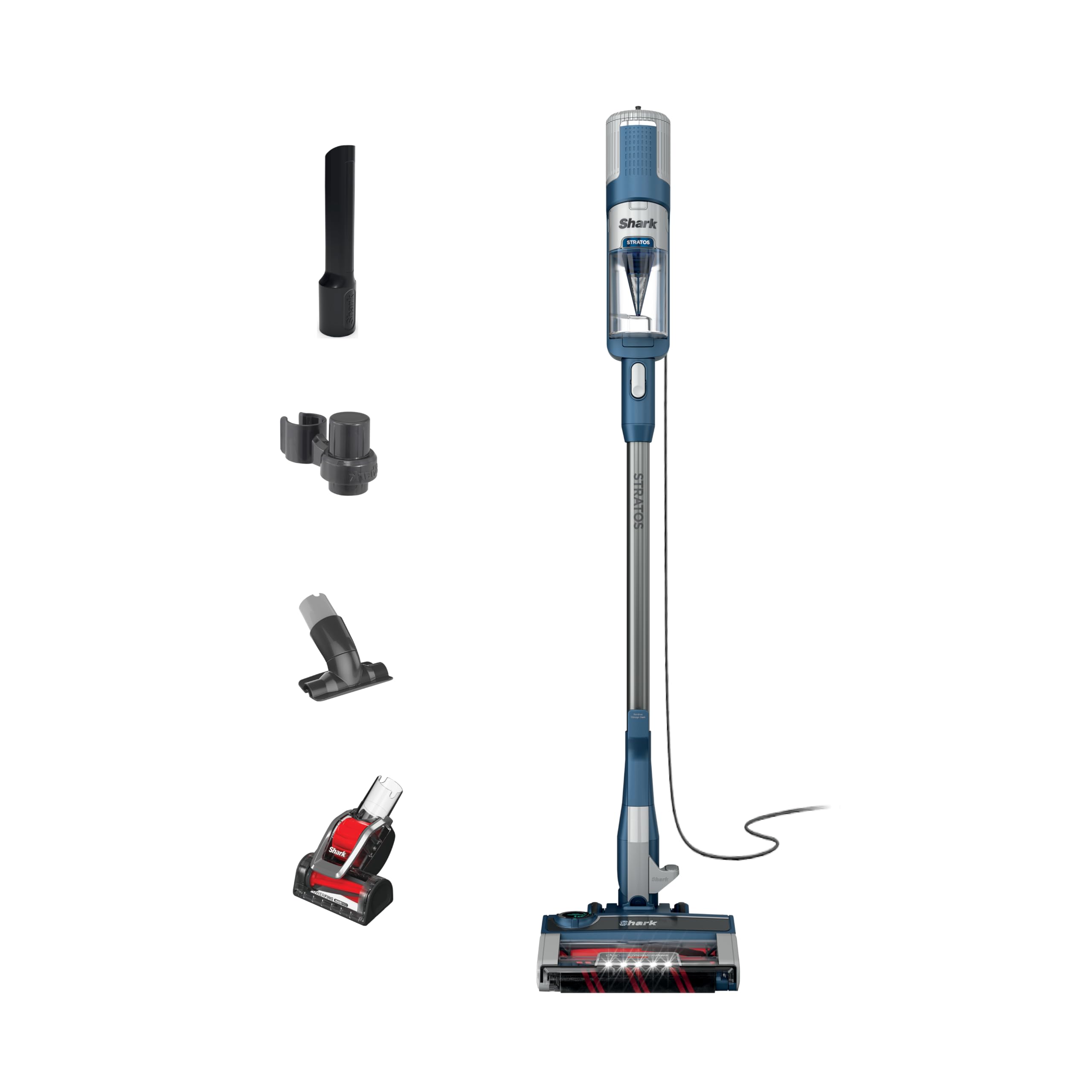 Shark Detect Ultralight Corded Stick Vacuum with Direction Detect and Self-Cleaning Brushroll, Powerful Hair Pickup, Ultra-Lightweight, Crevice & Upholstery Tool Included, Evergreen, HZ752