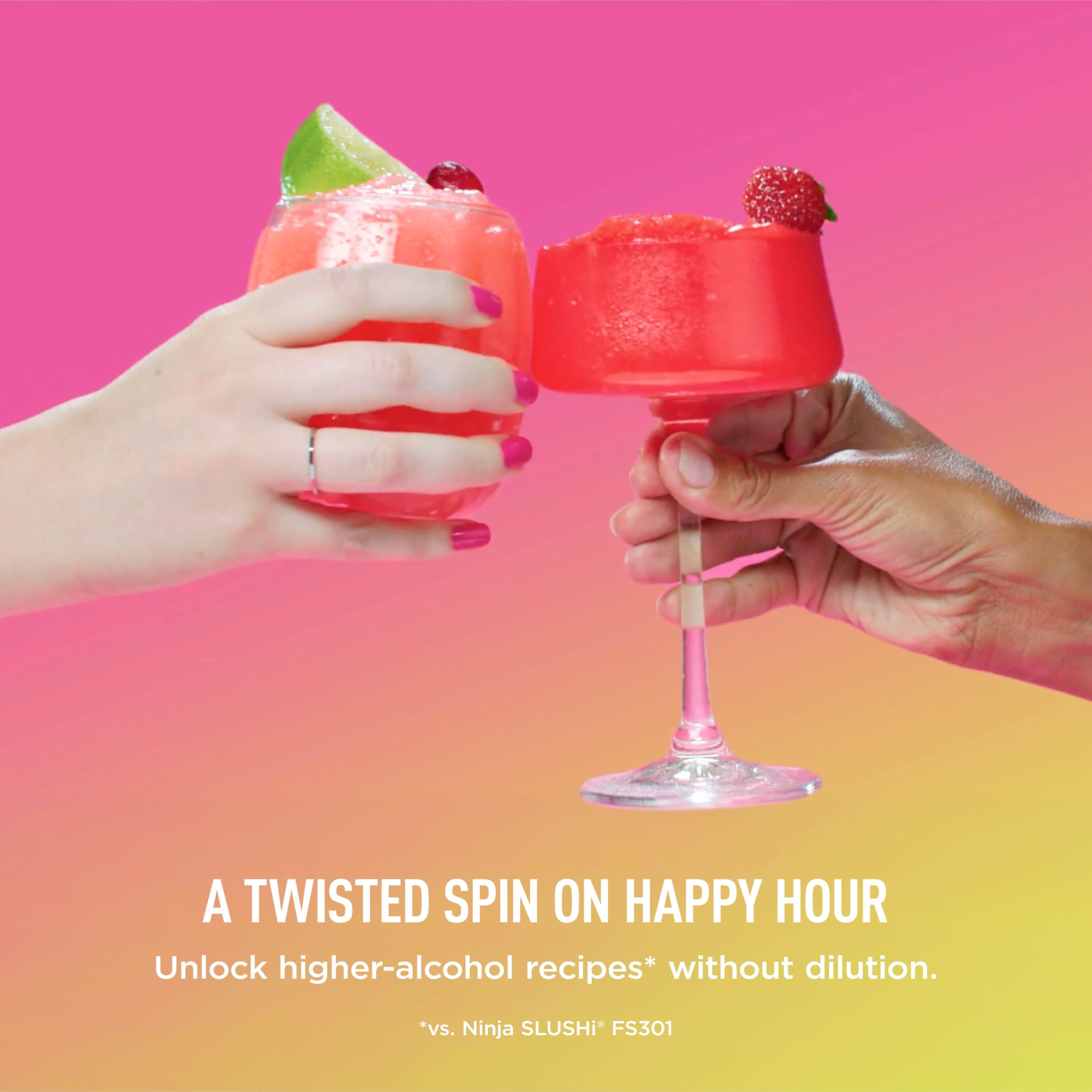 Ninja SLUSHi Frozen Drink & Slushie Machine with RapidChill Technology | 88 oz. Easy Fill Vessel | 5 Preset Programs | Make Margaritas, Frappés, & More | With Dishwasher Safe Parts | Black | FS301