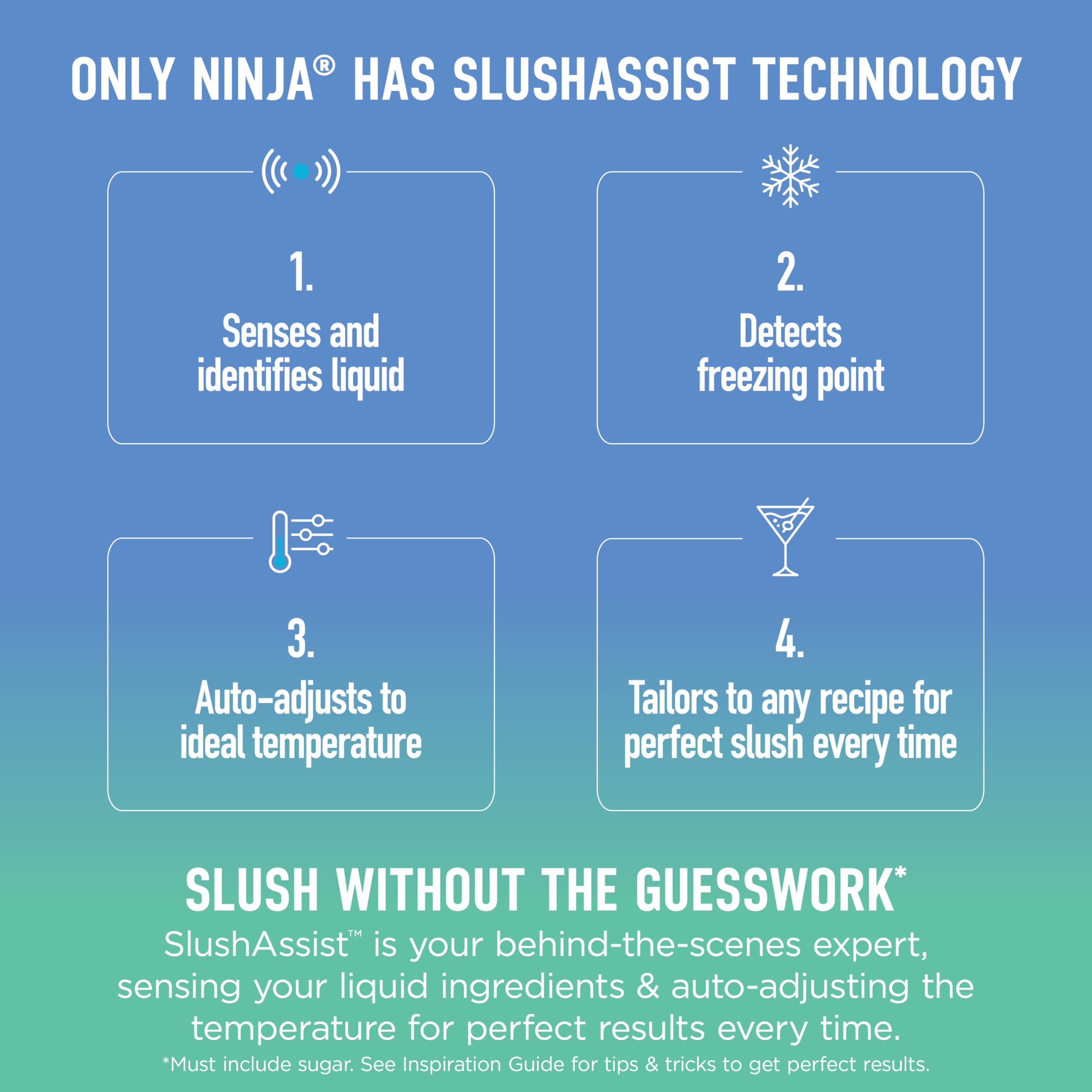 Ninja SLUSHi Frozen Drink & Slushie Machine with RapidChill Technology | 88 oz. Easy Fill Vessel | 5 Preset Programs | Make Margaritas, Frappés, & More | With Dishwasher Safe Parts | Black | FS301