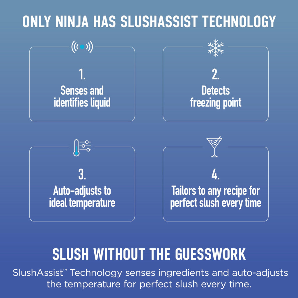 Ninja SLUSHi Frozen Drink & Slushie Machine with RapidChill Technology | 88 oz. Easy Fill Vessel | 5 Preset Programs | Make Margaritas, Frappés, & More | With Dishwasher Safe Parts | Black | FS301