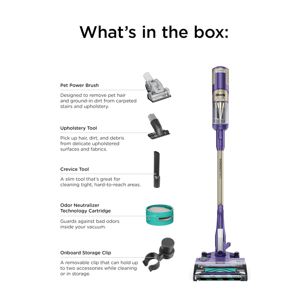 Shark Detect Ultralight Corded Stick Vacuum with Direction Detect and Self-Cleaning Brushroll, Powerful Hair Pickup, Ultra-Lightweight, Crevice & Upholstery Tool Included, Evergreen, HZ752