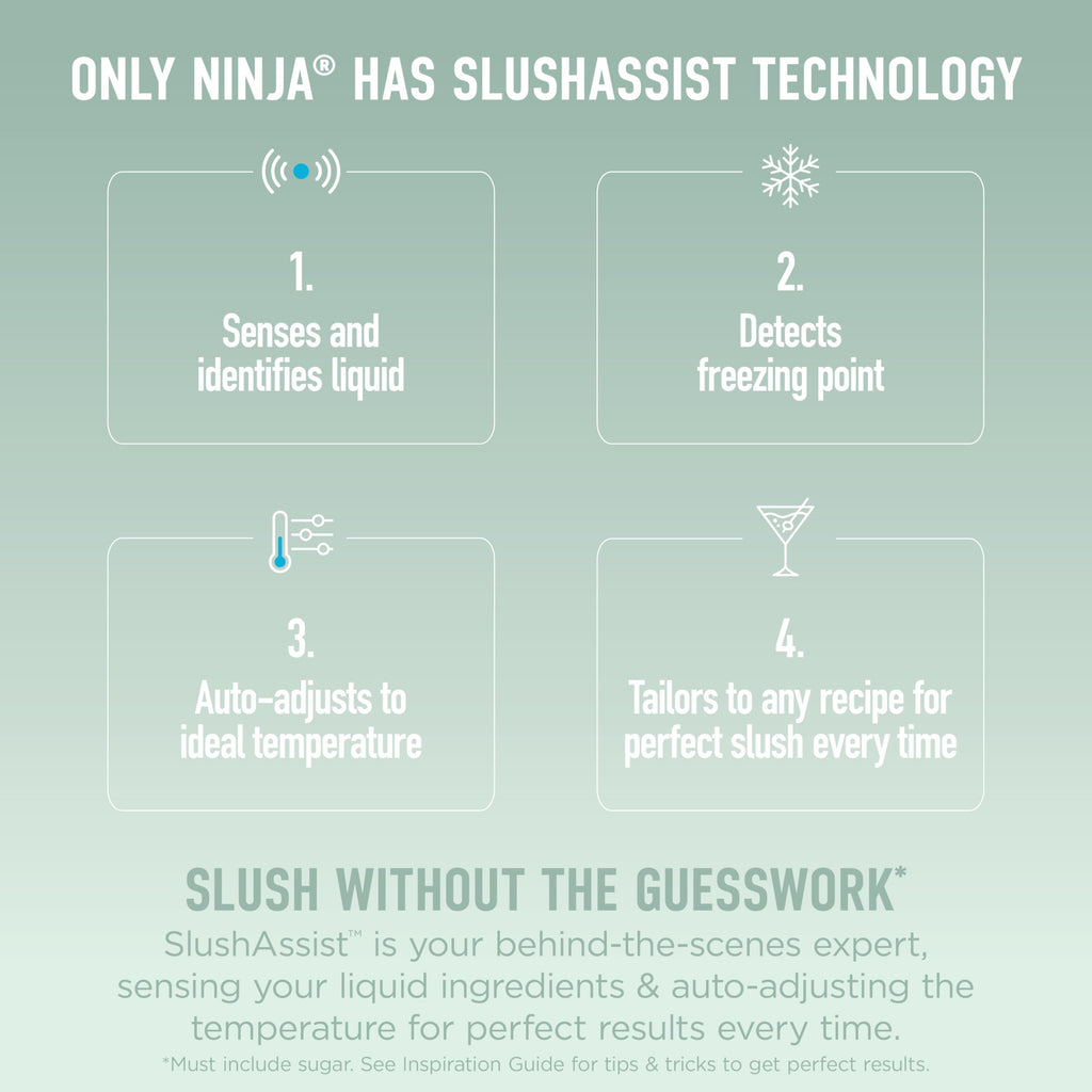 Ninja SLUSHi Frozen Drink & Slushie Machine with RapidChill Technology | 88 oz. Easy Fill Vessel | 5 Preset Programs | Make Margaritas, Frappés, & More | With Dishwasher Safe Parts | Black | FS301