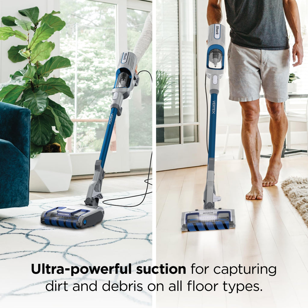 Shark Detect Ultralight Corded Stick Vacuum with Direction Detect and Self-Cleaning Brushroll, Powerful Hair Pickup, Ultra-Lightweight, Crevice & Upholstery Tool Included, Evergreen, HZ752