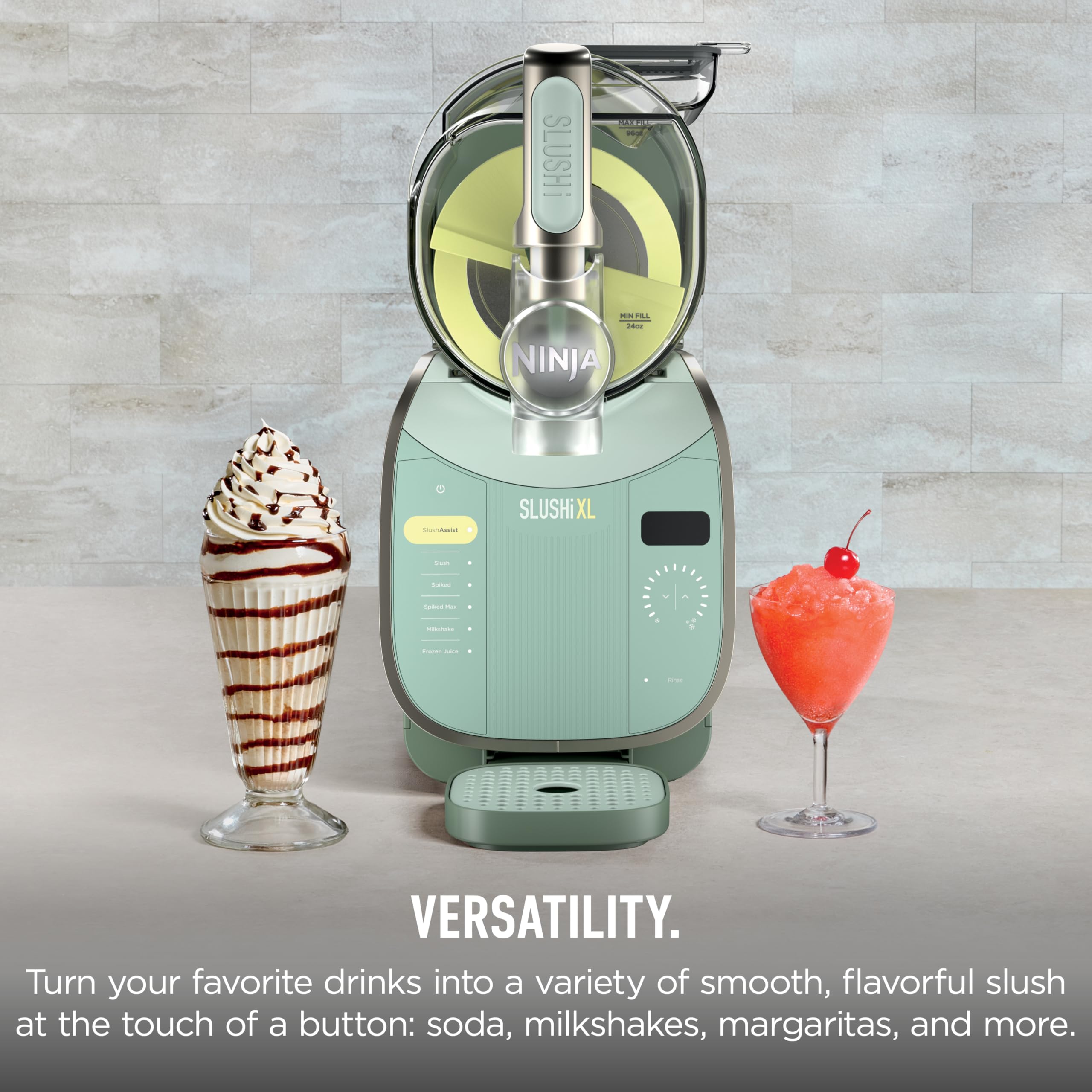 Ninja SLUSHi Frozen Drink & Slushie Machine with RapidChill Technology | 88 oz. Easy Fill Vessel | 5 Preset Programs | Make Margaritas, Frappés, & More | With Dishwasher Safe Parts | Black | FS301