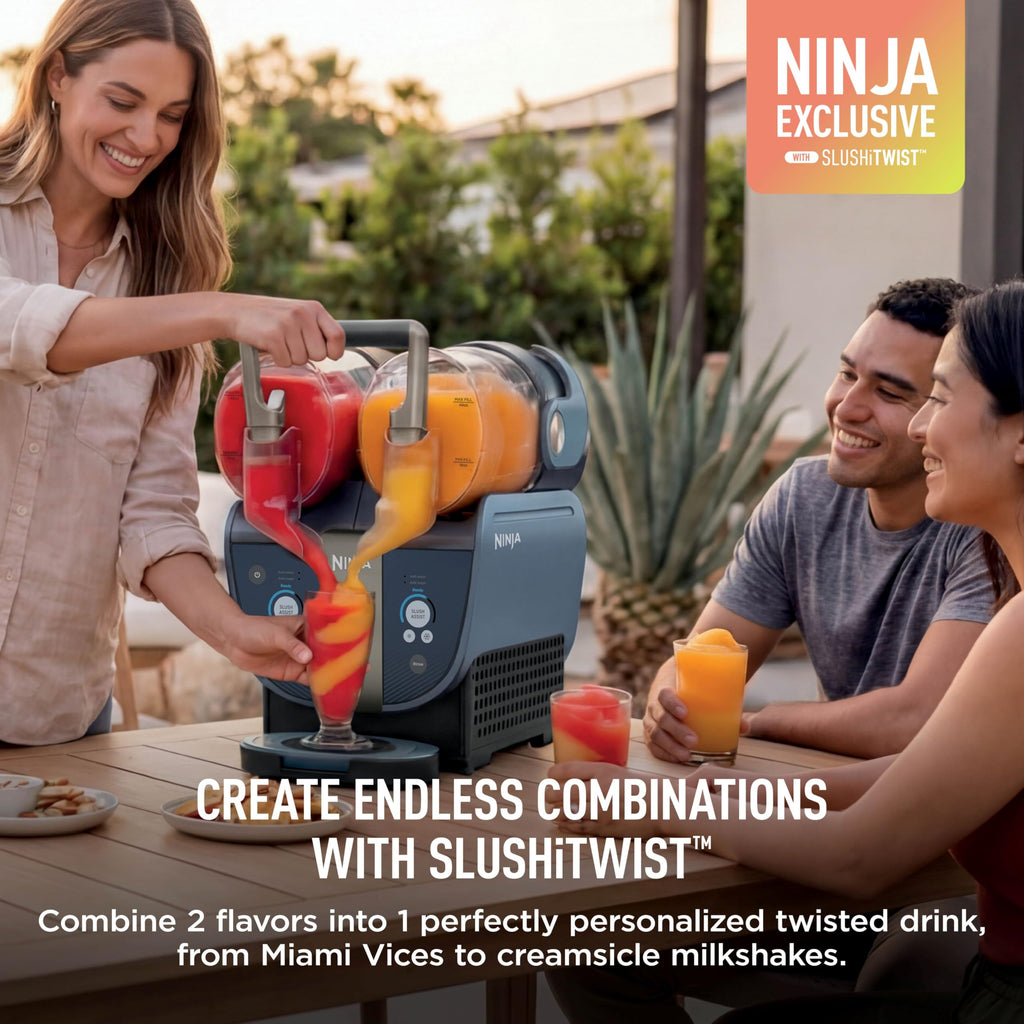 Ninja SLUSHi Frozen Drink & Slushie Machine with RapidChill Technology | 88 oz. Easy Fill Vessel | 5 Preset Programs | Make Margaritas, Frappés, & More | With Dishwasher Safe Parts | Black | FS301
