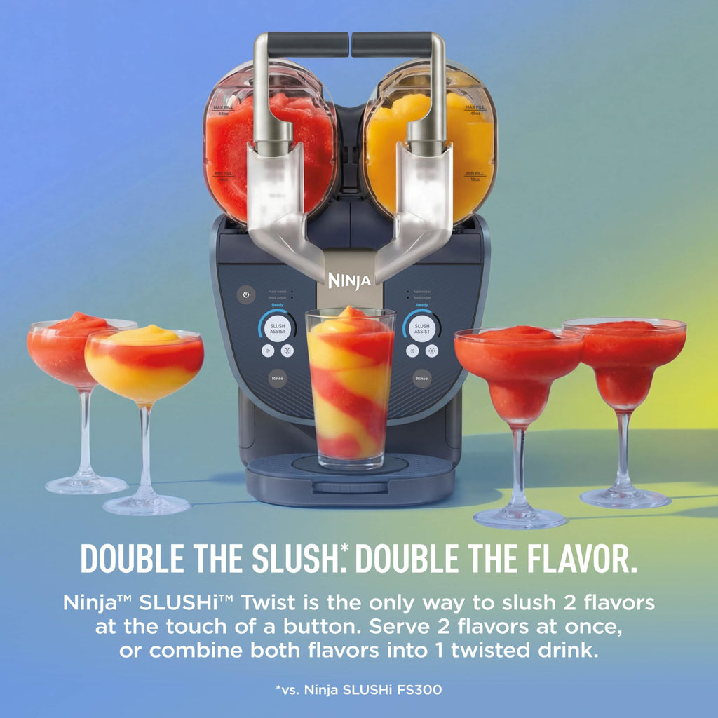 Ninja SLUSHi Frozen Drink & Slushie Machine with RapidChill Technology | 88 oz. Easy Fill Vessel | 5 Preset Programs | Make Margaritas, Frappés, & More | With Dishwasher Safe Parts | Black | FS301