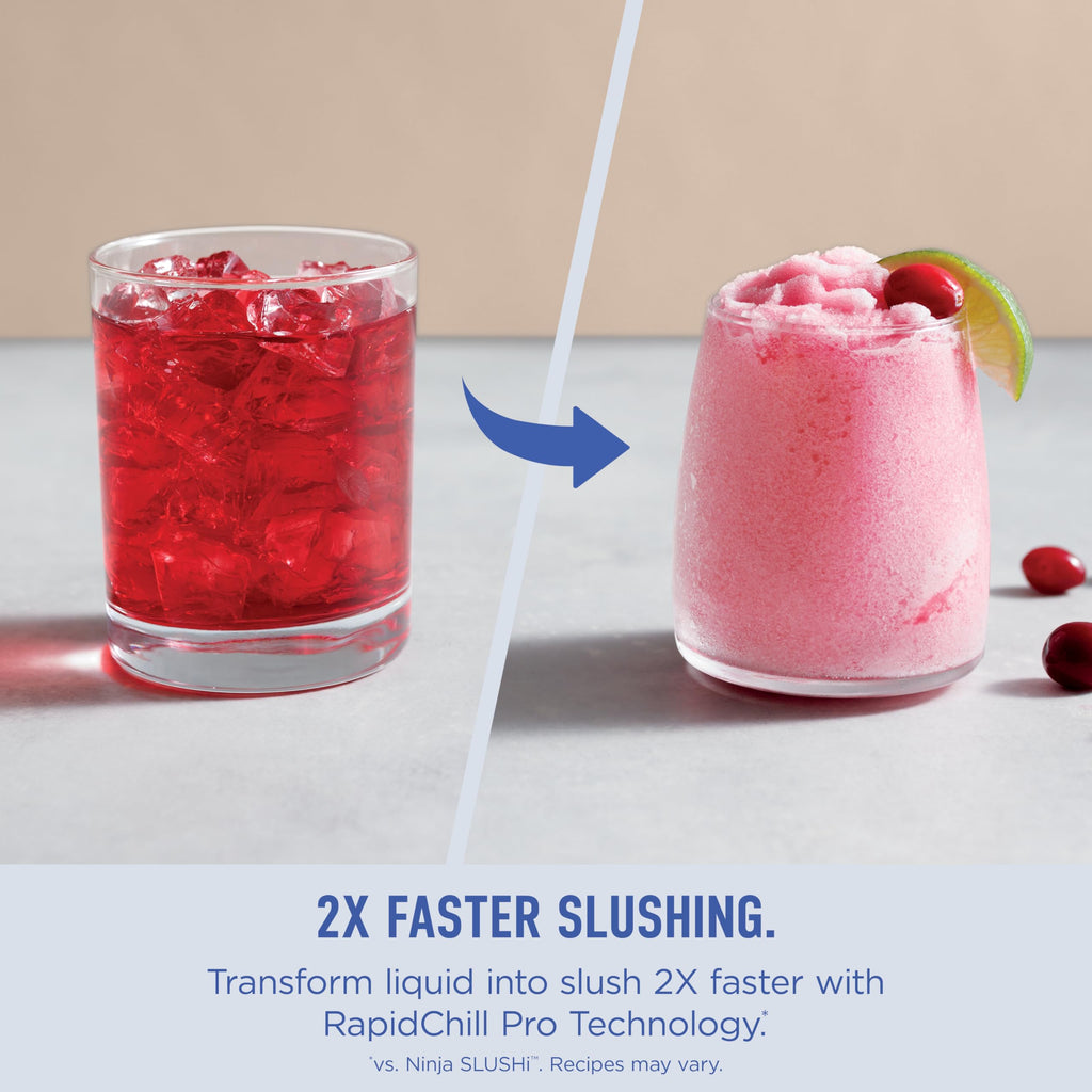 Ninja SLUSHi Frozen Drink & Slushie Machine with RapidChill Technology | 88 oz. Easy Fill Vessel | 5 Preset Programs | Make Margaritas, Frappés, & More | With Dishwasher Safe Parts | Black | FS301