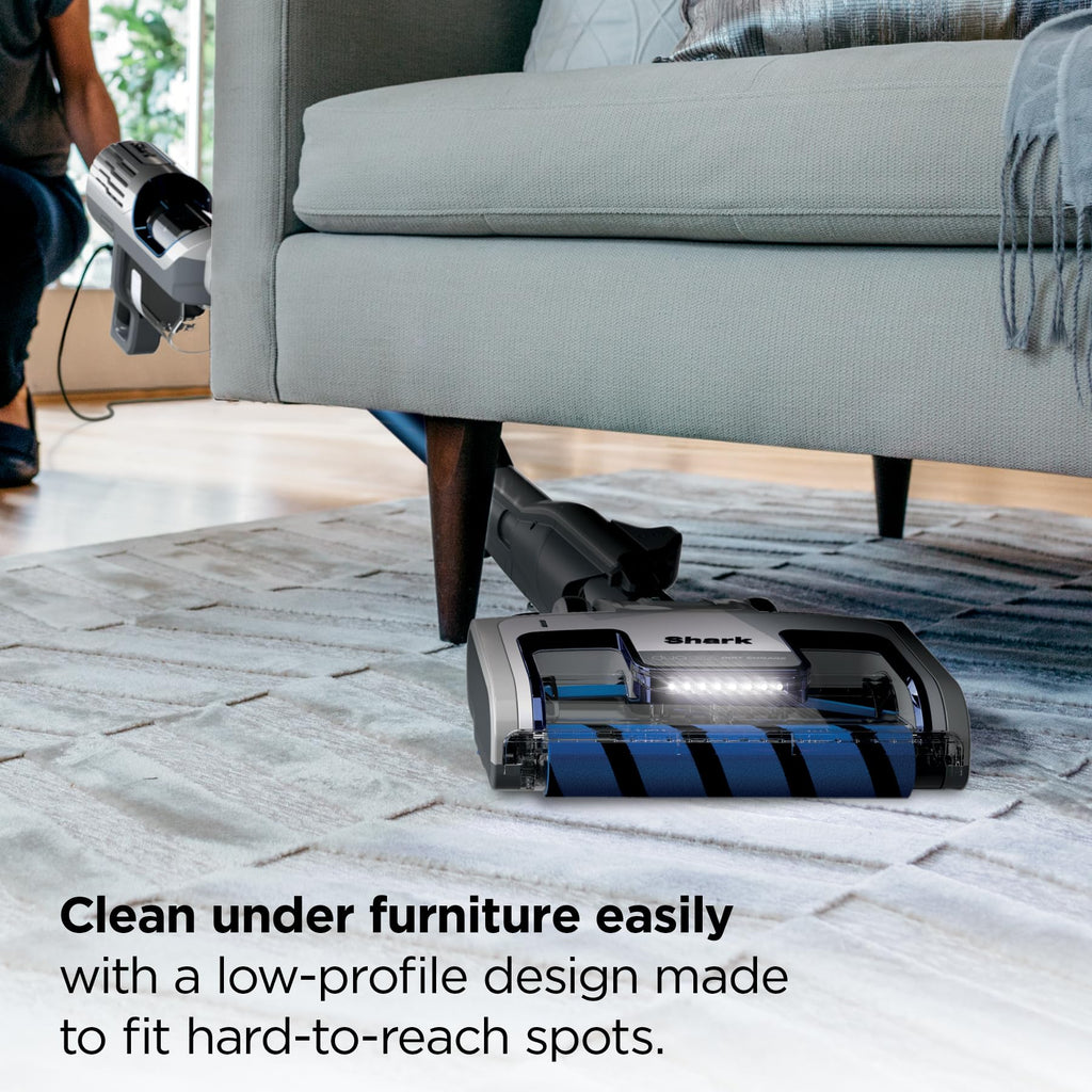 Shark Detect Ultralight Corded Stick Vacuum with Direction Detect and Self-Cleaning Brushroll, Powerful Hair Pickup, Ultra-Lightweight, Crevice & Upholstery Tool Included, Evergreen, HZ752