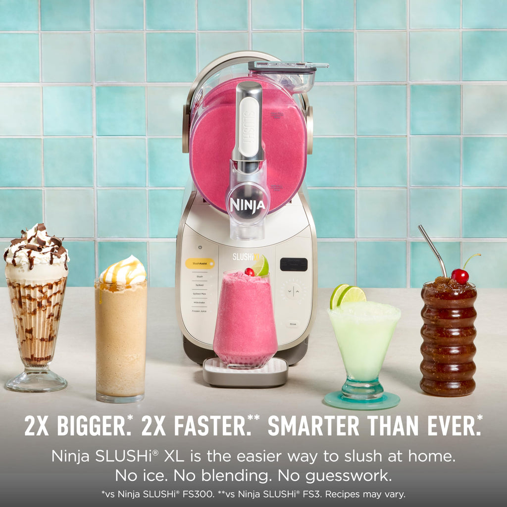 Ninja SLUSHi Frozen Drink & Slushie Machine with RapidChill Technology | 88 oz. Easy Fill Vessel | 5 Preset Programs | Make Margaritas, Frappés, & More | With Dishwasher Safe Parts | Black | FS301