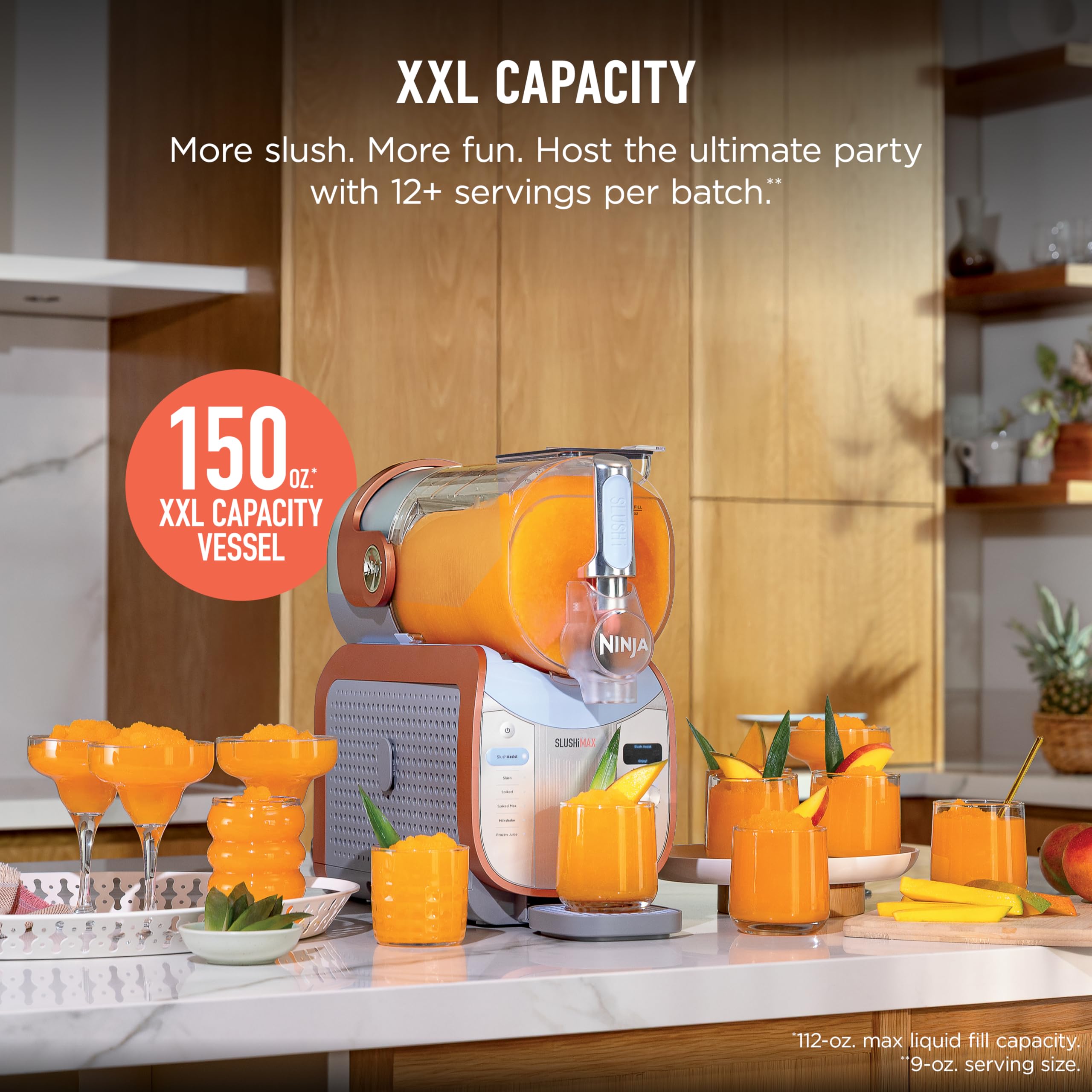 Ninja SLUSHi Frozen Drink & Slushie Machine with RapidChill Technology | 88 oz. Easy Fill Vessel | 5 Preset Programs | Make Margaritas, Frappés, & More | With Dishwasher Safe Parts | Black | FS301