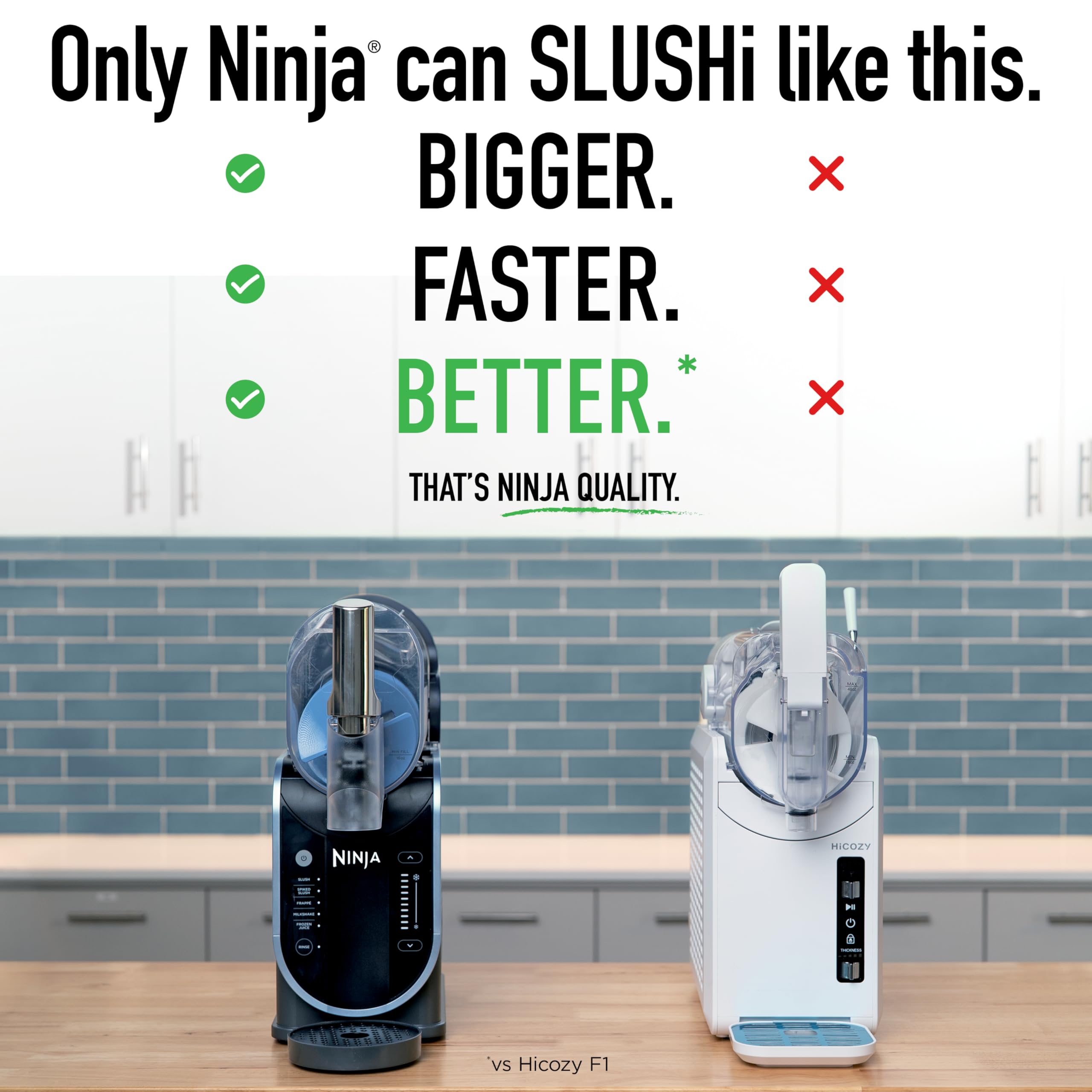Ninja SLUSHi Frozen Drink & Slushie Machine with RapidChill Technology | 88 oz. Easy Fill Vessel | 5 Preset Programs | Make Margaritas, Frappés, & More | With Dishwasher Safe Parts | Black | FS301